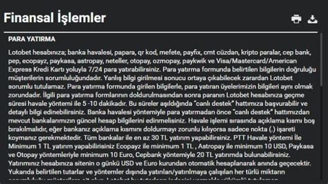 lotobet para yatırma seçenekleri